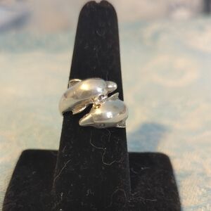 Sterling Silver Dolphin Ring